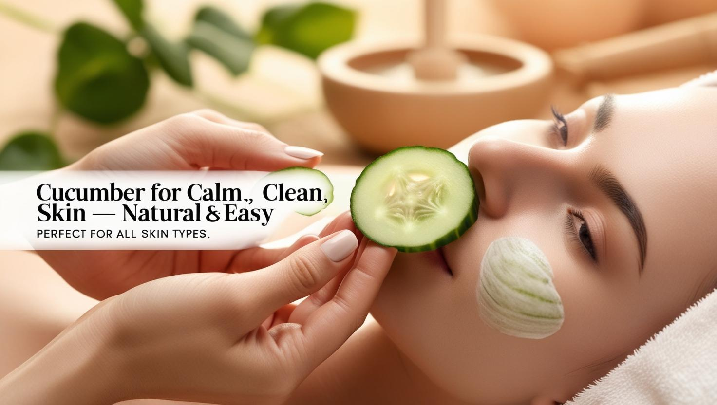 Cucumber skincare routine